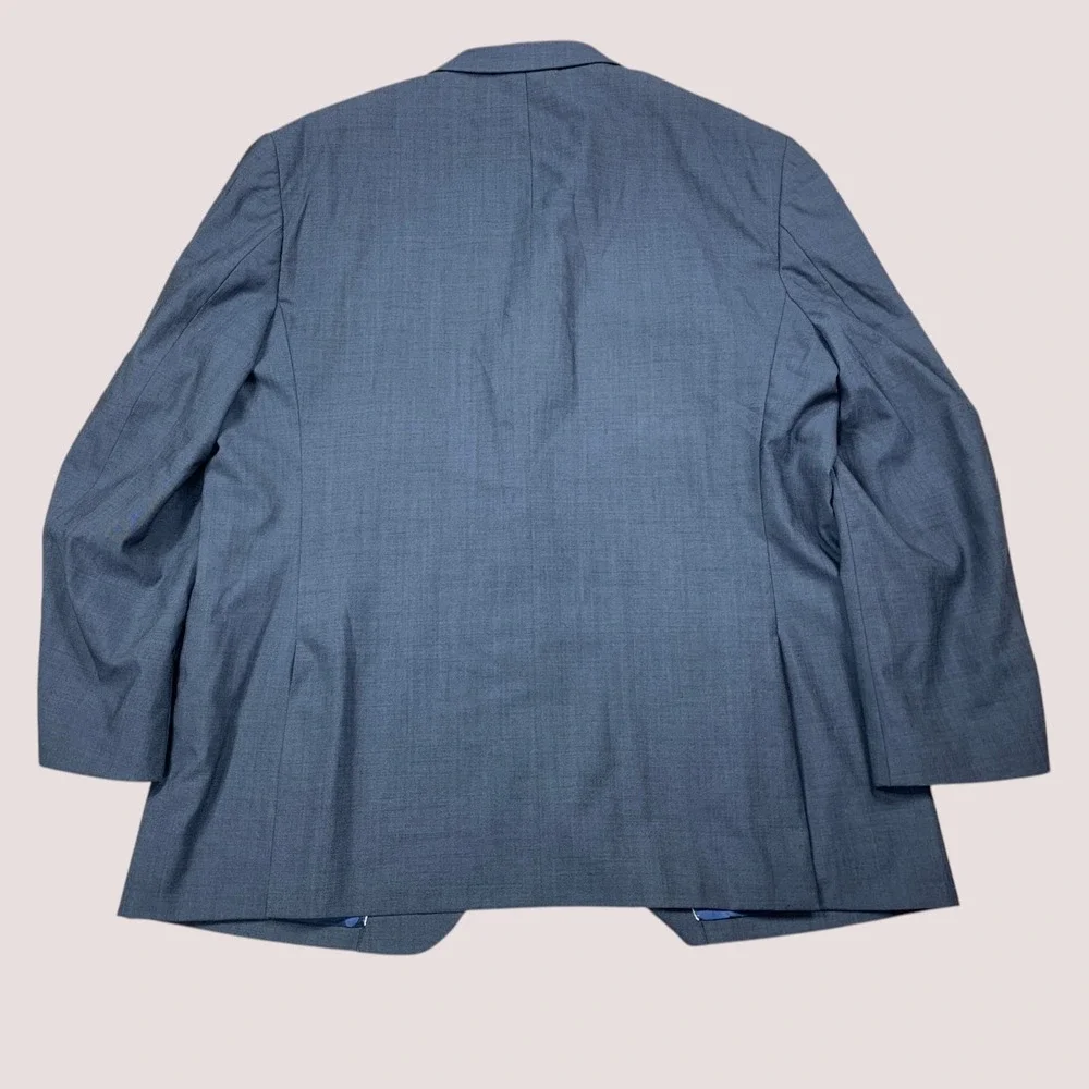 Joseph Abboud JOE Sport Coat Blazer 50L Blue Super 120s Wool Slim Fit 2 Button